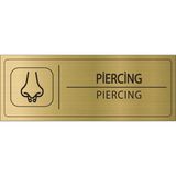 Mayeka Piercing Isimlik Altın Metal Kapı Isimliği Levhası Yönlendirme Tabelası