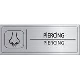 Mayeka Piercing Isimlik Gümüş Metal Kapı Isimliği Levhası Yönlendirme Tabelası