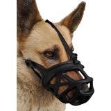 Mayerzon Köpek Ağızlığı, Küçük, Orta, Büyük ve X-Large Köpekler için Nefes Alabilir Sepet Ağızları, Isırmayı Durdur, Havlama ve Çiğneme, Agresif Köpekler için En İyisi (Büyük, Siyah)