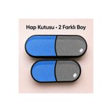 Mayex3d İLAÇ KUTUSU - 2 BOY - MAVİ