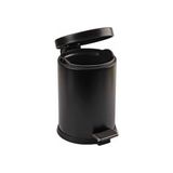 Mayf 5lt Siyah Pedallı Metal Çöp Kovası (5332) - 0 - 19 lt