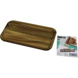 Mayf Akasya Dikdörtgen Ahşap Servis Sunum Tepsi - Tahtası Mini Tepsi 25 x 14 x 1.4cm (5332) - 25 x 13 cm