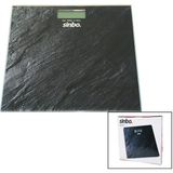 Mayf Dijital - Pilli Cam Banyo Baskülü LCD Ekran - Sıcaklık Göstergeli 180KG/50GR 26X26CM Sinbo SBS-4450 (5332) - Siyah
