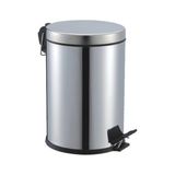 Mayf Pedallı 5lt Krom Metal Çöp Kovası (5332) - 1 Adet