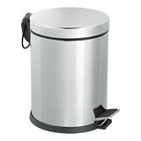 Mayf Pedallı 8lt Krom Metal Çöp Kovası (5332) - 1 Adet
