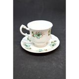 Mayfair Pottery Vintage Duble Kahve Fincanı 2 Parça 160 ml - Mavi - Beyaz