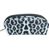 Maykis Leopar Desen Makyaj Çantası - Siyah