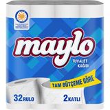 Maylo 2 Katlı Bütçem Tuvalet Kağıdı 32 Rulo - Beyaz