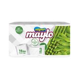 Maylo 3 Katlı Bambu Katkılı Tuvalet Kağıdı Maylo 3 Katlı Bambu Katkılı Tuvalet Kağıdı 16'lı