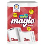 Maylo 3 Katlı Kağıt Havlu 12 Adet 2'Li Ekonomik Paket