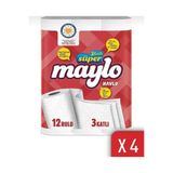 Maylo 3 Katlı Super Maylo Rulo Havlu 12*4