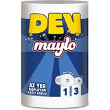 Maylo Dev Havlu (1 Dev Rulo 3 Standart Rulo) - Beyaz
