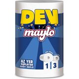 Maylo Dev Kağıt Havlu 1 Rulo Kokusuz Ultra Emici ve Dayanıklı Kağıt Özelliği ile