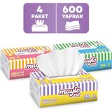 Maylo Puf Mendil 150'li 4 Paket - Beyaz