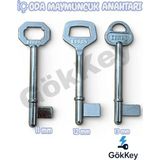 Maymuncuk Oda Kapısı Anahtarı 3 Lü Set Kale, Ito, Hok,şahsuvar