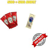Mayonez + Ketçap Sachet Pp Tek Tullanımlık 9gr * 500+500 Adet - 9 gr