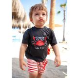 Mayoral 1026 Antrasit Baskılı Erkek Bebek T-shirt