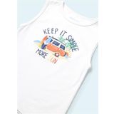 Mayoral 1033 Turuncu Kolsuz Erkek Bebek T-shirt