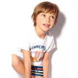 Mayoral 3012 Beyaz Kısa Kol Erkek Çocuk T-shirt