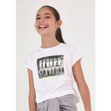 Mayoral 6053 Beyaz Kısa Kol Kız Çocuk T-Shirt