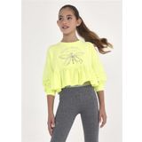 Mayoral 6429 Açık Yeşil Baskılı Kız Çocuk Sweatshirt