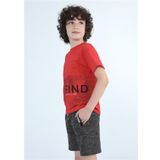 Mayoral 6657 Kırmızı Erkek Çocuk T-shirt Şort Takımı