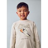Mayoral Bej Erkek Çocuk Uzun Kollu T-shirt 4079
