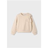 Mayoral Bej Kız Çocuk Fiyonklu Sweatshirt 4434 - 8 Yaş