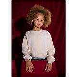 Mayoral Bej Kız Çocuk Pul Detaylı Sweatshirt 7421 - 10 Yaş