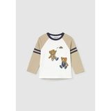 Mayoral Erkek Bebek Ayıcıklı Sweatshirt - 9 Ay - Kahverengi