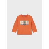 Mayoral Erkek Bebek Baskılı Sweatshirt - 6 Ay - Turuncu