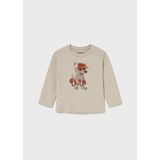 Mayoral Erkek Bebek Baskılı Sweatshirt - 9 Ay - Bej