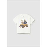 Mayoral Erkek Bebek Baskılı T-Shirt Krem - 01010 - 6 Ay