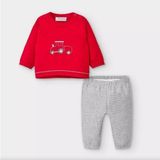 Mayoral Erkek Bebek Kazak Pantolon 2 Li Set 2557 - Kırmızı - 0 - 1 Ay
