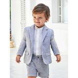 Mayoral Erkek Bebek Keten Şort 1237 - Mavi