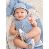 Mayoral Erkek Bebek Kısa Tulum Şapka 2 Li Set 1614 - 0 - 1 Ay - Sarı
