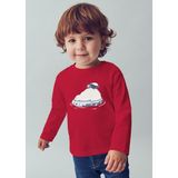 Mayoral Erkek Çocuk Baskılı Sweatshirt Kırmızı - 1 Yaş