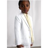 Mayoral Erkek Çocuk Beyaz Keten Ceket - 03437 - 9 Yaş - Regular Fit