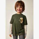 Mayoral Erkek Çocuk Eklem Kollu Sırt Baskılı Sweatshirt 4022