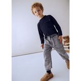 Mayoral Erkek Çocuk Jogger Denim Pantolon – Gri (4-10 Yaş) | Lastikli Bel ve Paça, Cepli, Rahat Kesim - 0-Gri - Regular - 7 Yaş