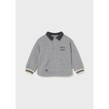 Mayoral Gri Erkek Bebek İşlemeli Sweatshirt 2415