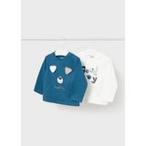 Mayoral Kışlık Erkek Bebek 2'li Tshirt - Petrol Yeşili - 1 Yaş