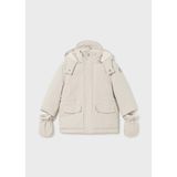 Mayoral Kışlık Erkek Bebek Parka Mont Eldivenli - Krem - 18 Ay