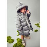 Mayoral Kışlık Kız Bebek Uzun Boy Mont - Gri - 1 Yaş