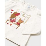 Mayoral Kışlık Kız Bebek Uzun Kol T-Shirt - 18 Ay - Ekru