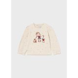 Mayoral Kız Bebek Baskılı Sweatshirt - Ekru - 3 Yaş