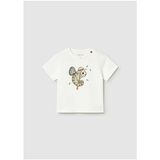 Mayoral Kız Bebek Kısa Kollu T-Shirt Krem - 01004 - 9 Ay