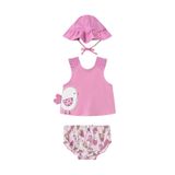 Mayoral kız bebek mayo şapka tişört 3 lü set 1668 PEMBE 12 ay
