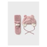 MAYORAL Kız Bebek Peluş Şapka Ve Atkı Takım Pembe