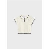 Mayoral Kız Bebek Polo Yaka Triko T-Shirt Krem 01104 - 9 Ay